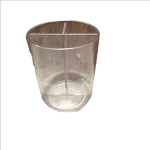 London Soho New York clear acrylic makeup brush holder